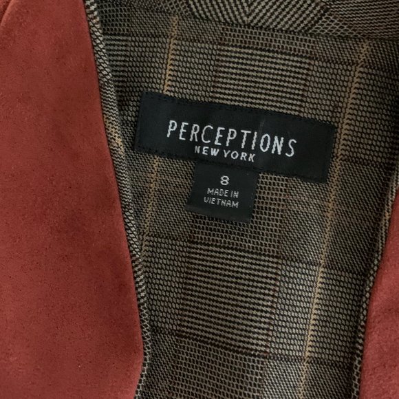 Perceptions New York suede look blazer size 8 - Picture 4 of 6